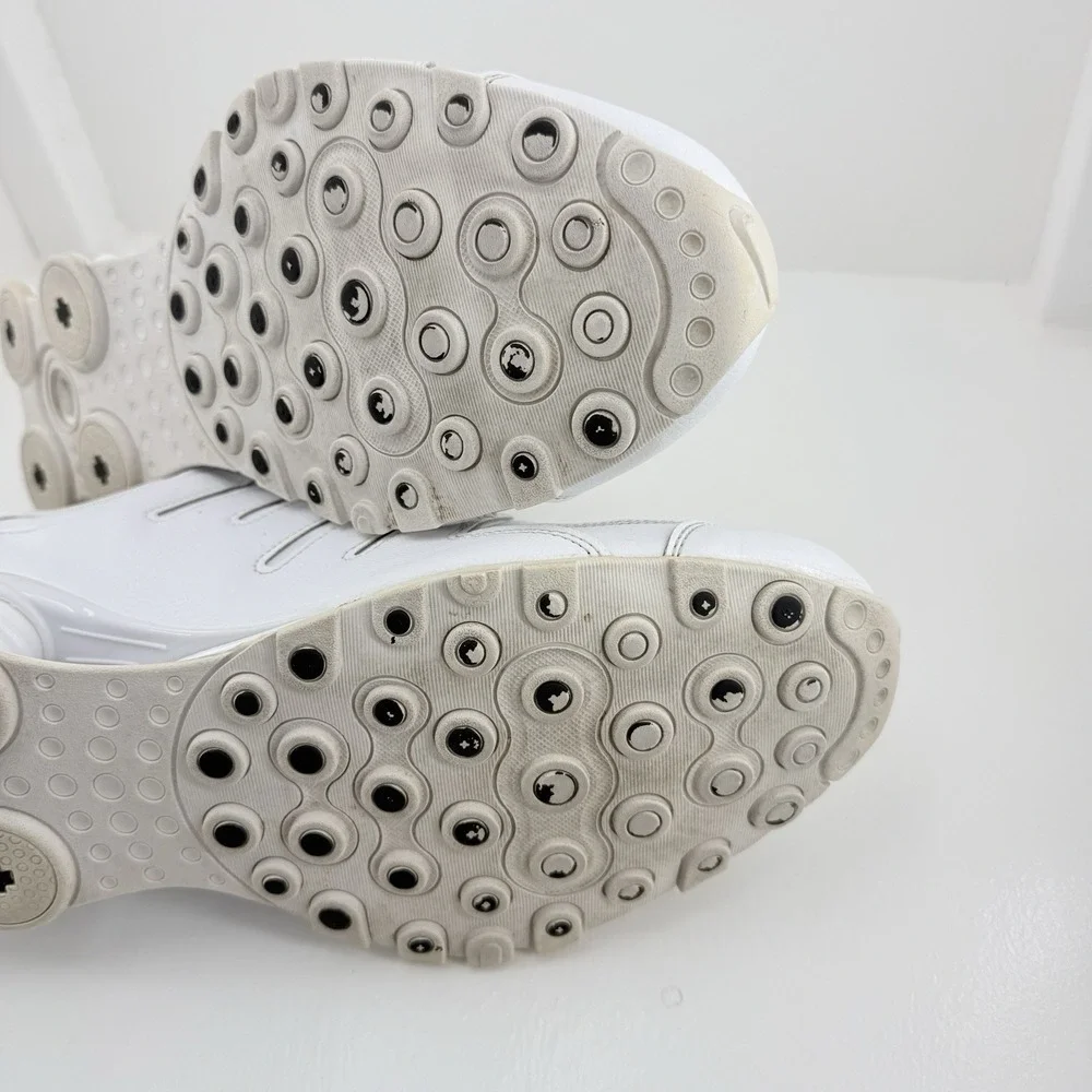 Nike Shox NZ Running Gym Training Sneakers White Black 501524-106 Men's Size 13